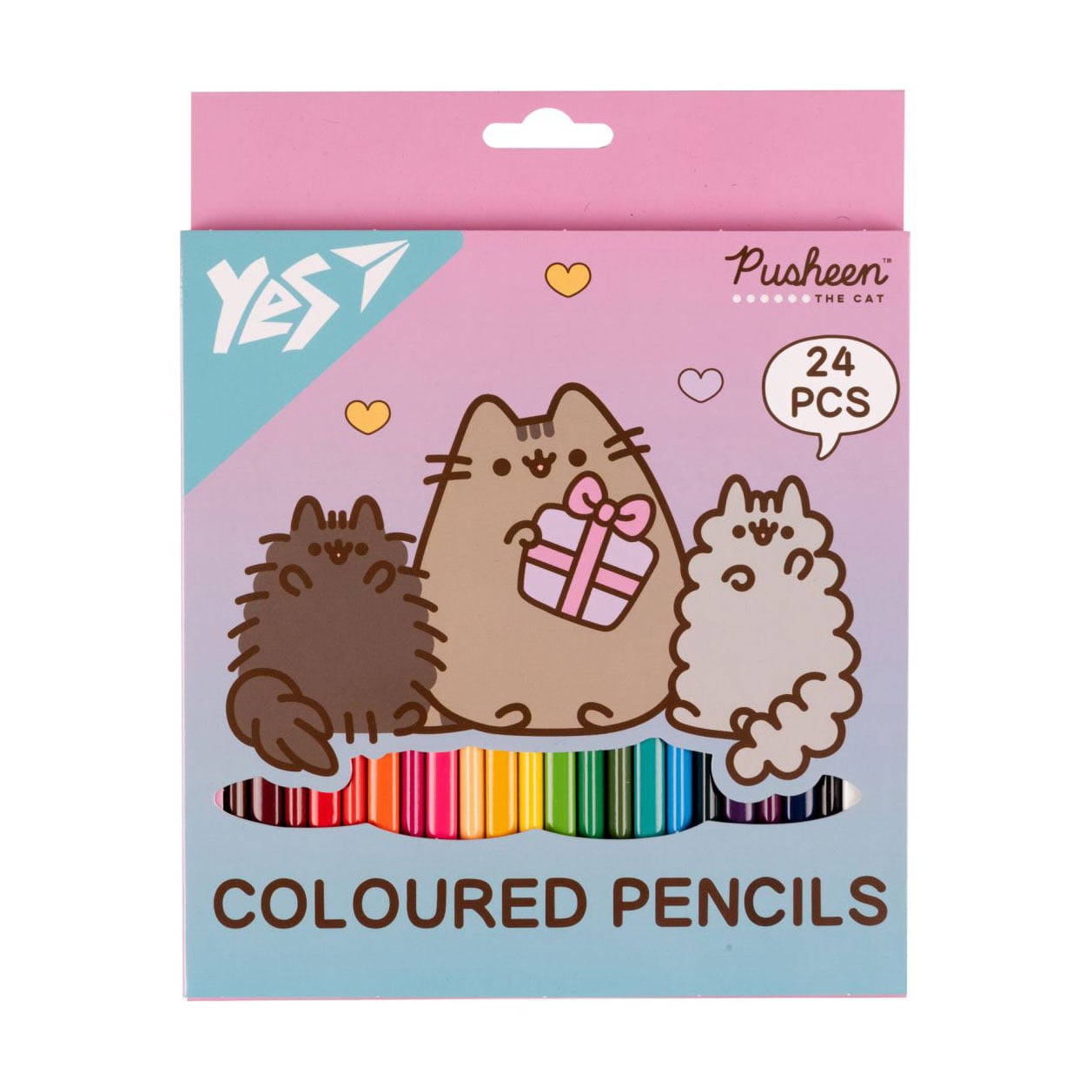 Набір кольорових олівців YES Pusheen Stormy and Pip, 24 кольори (290741)
